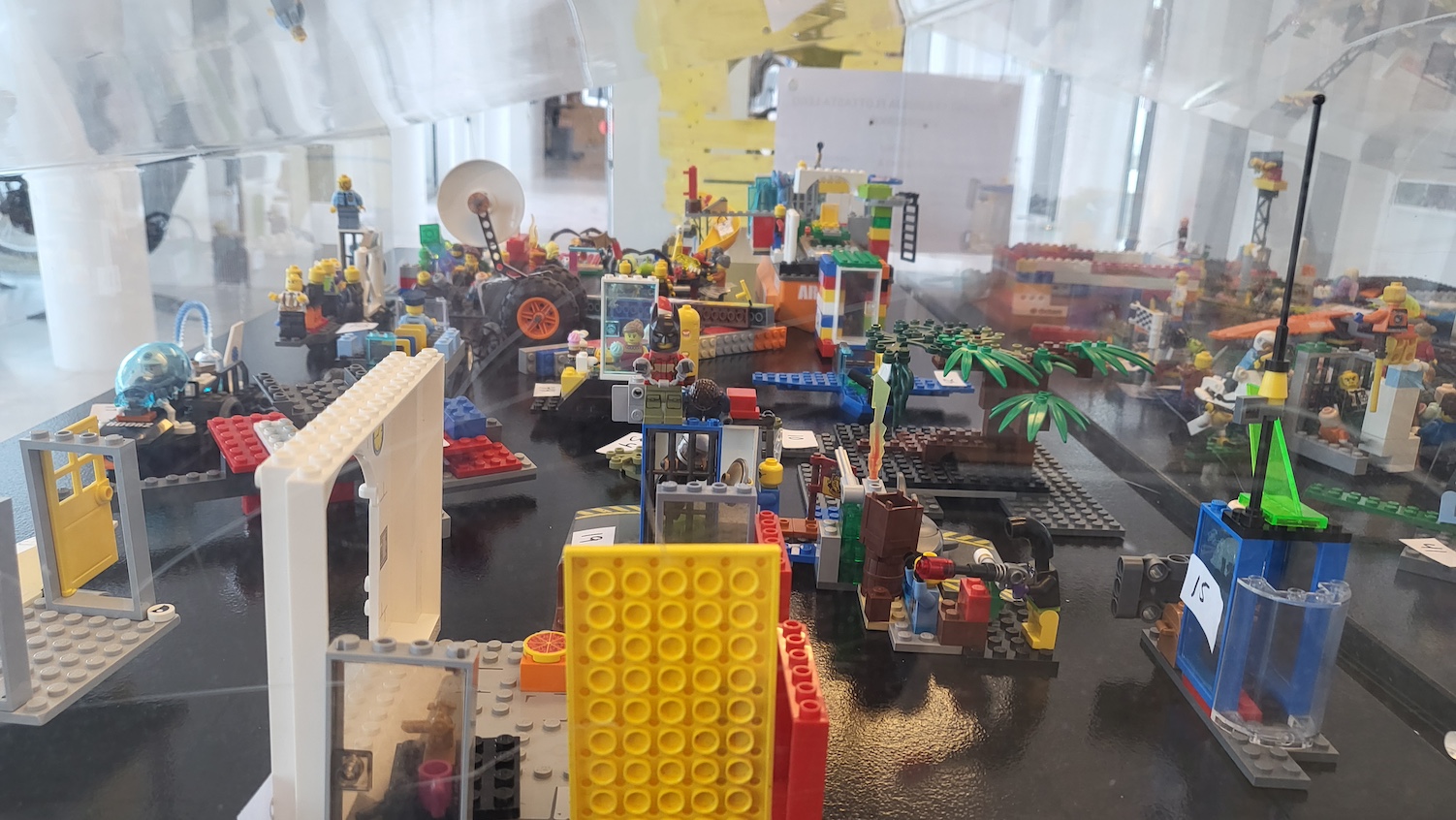 Lego-artwork on display