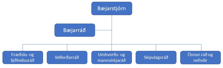 Ráð og nefndir - mynd af skipuriti