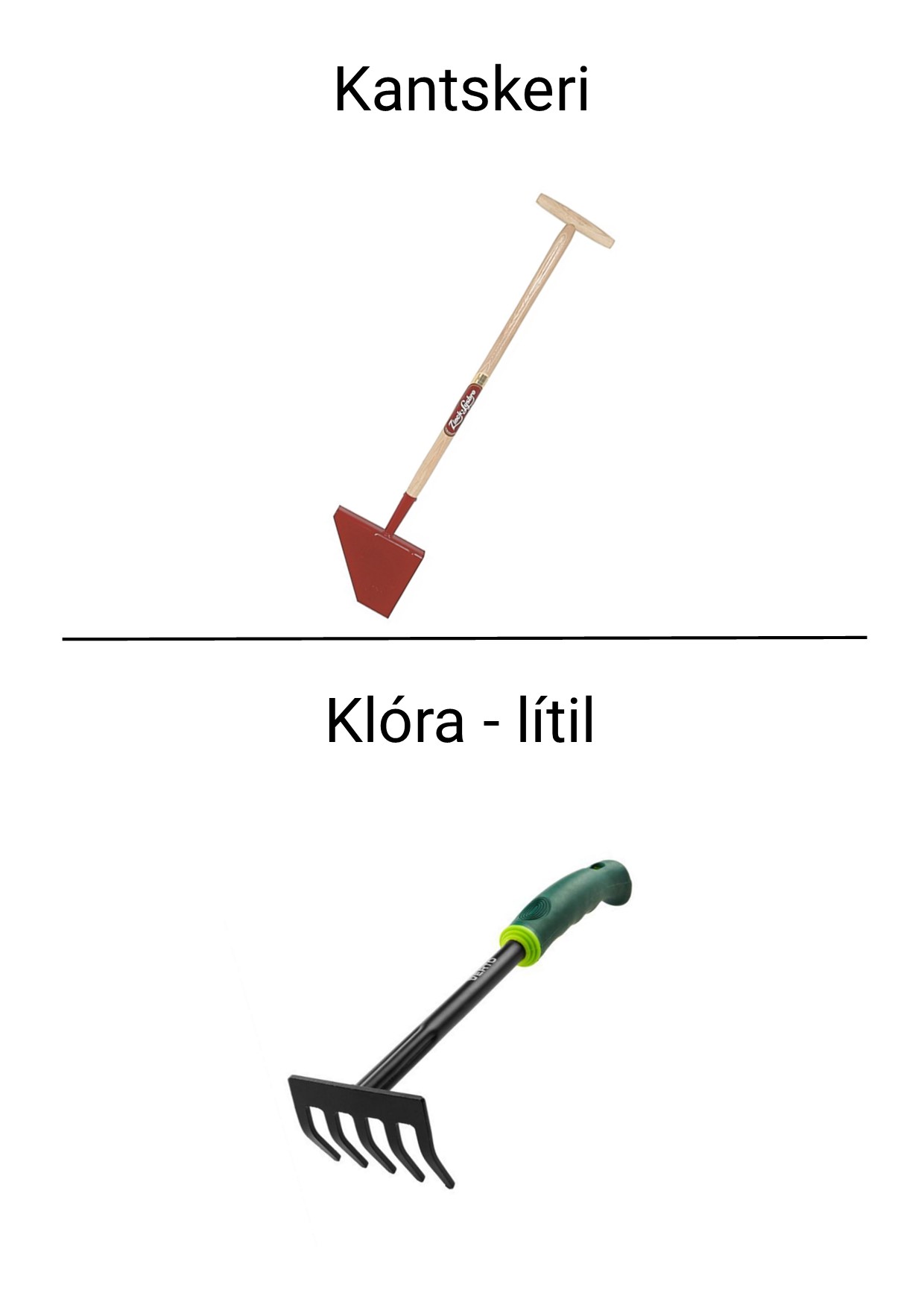 Picture of gardening tools