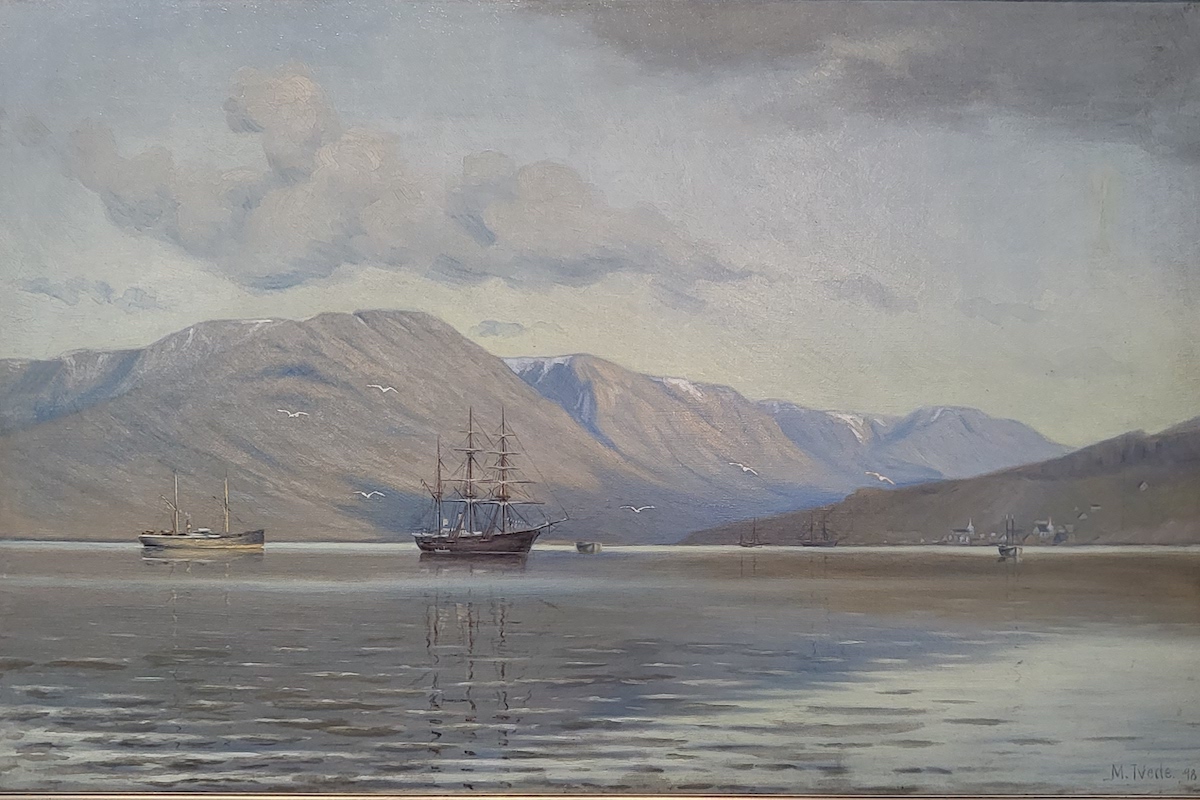Mynd eftir Morten Tvede, máluð 1898